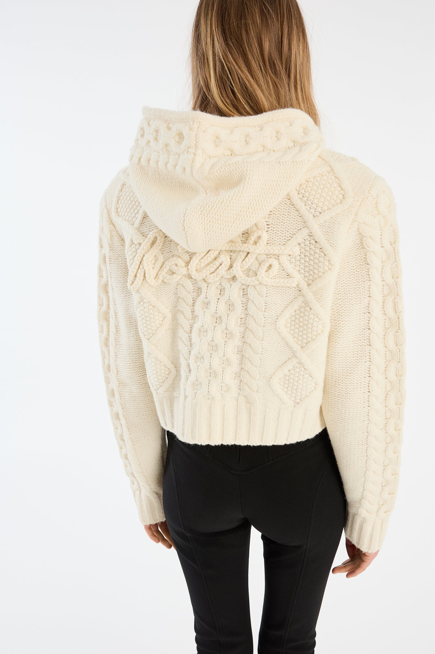 Knit Cable Zip Cardigan