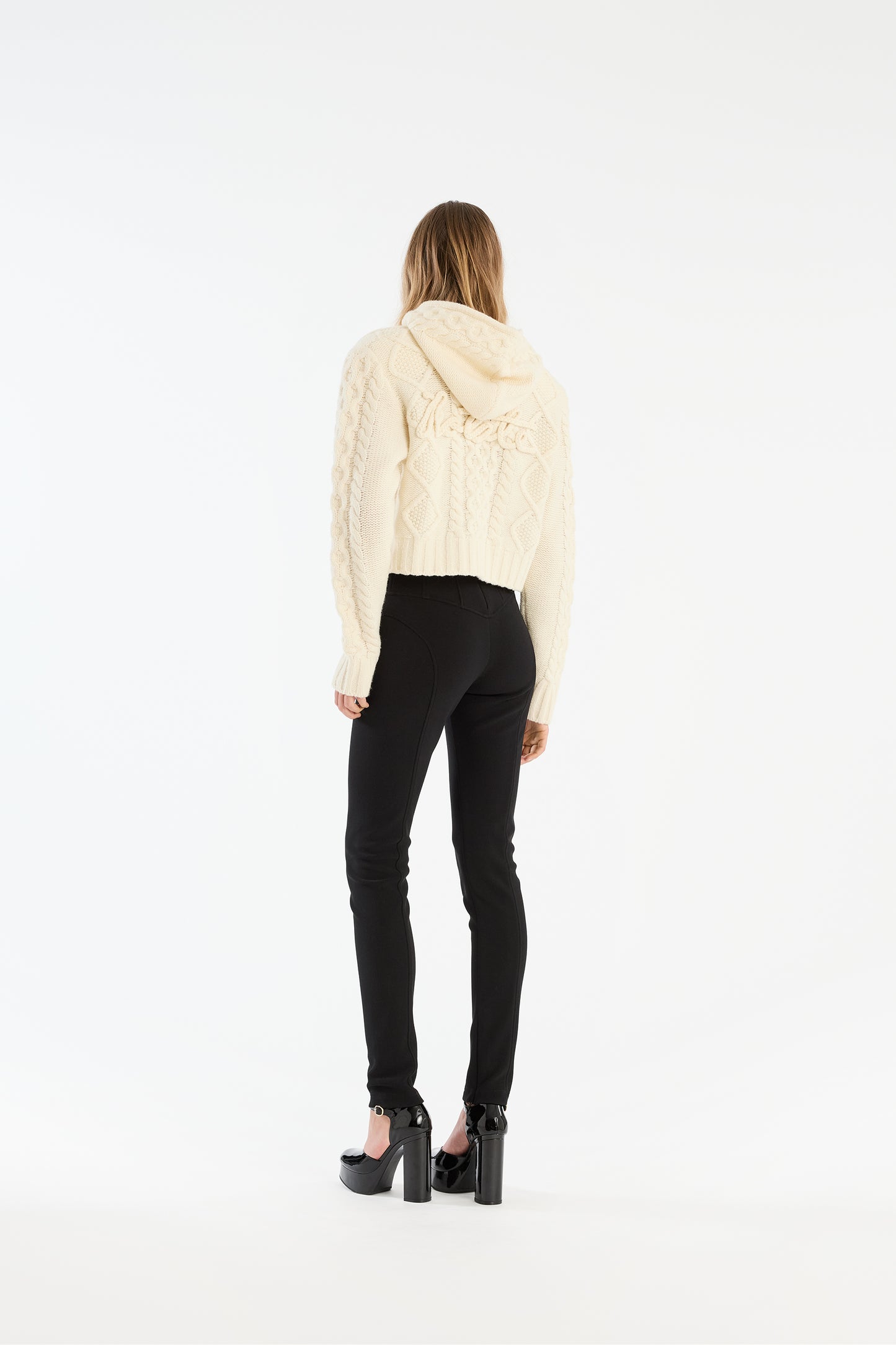 Knit Cable Zip Cardigan