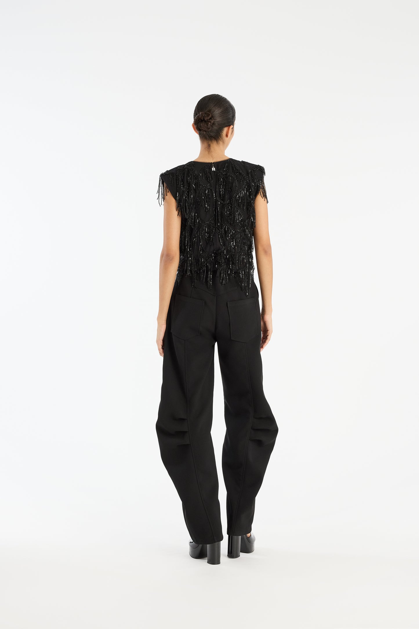 Sequins Sleeveless Top