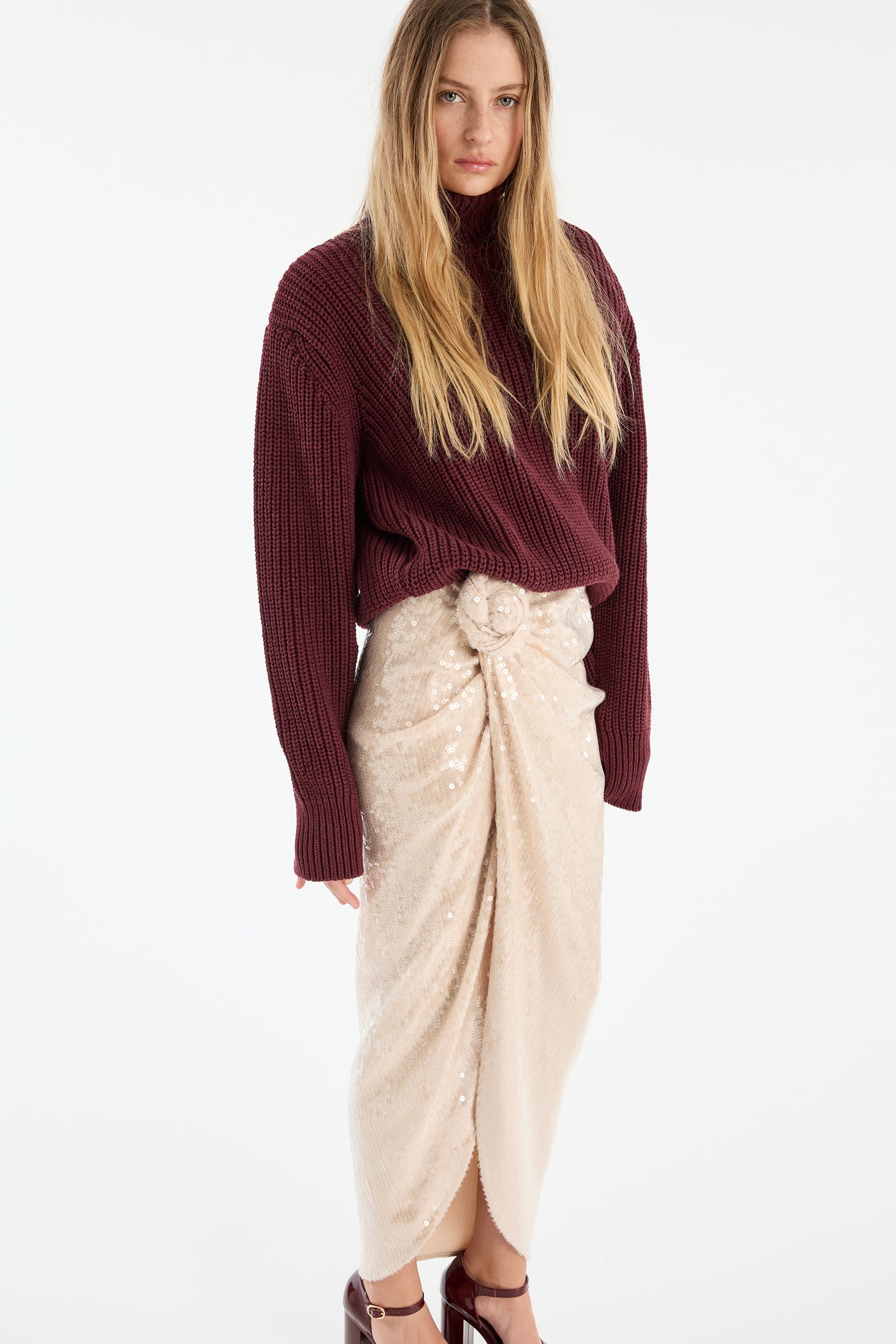 Knit Turtleneck Jumper