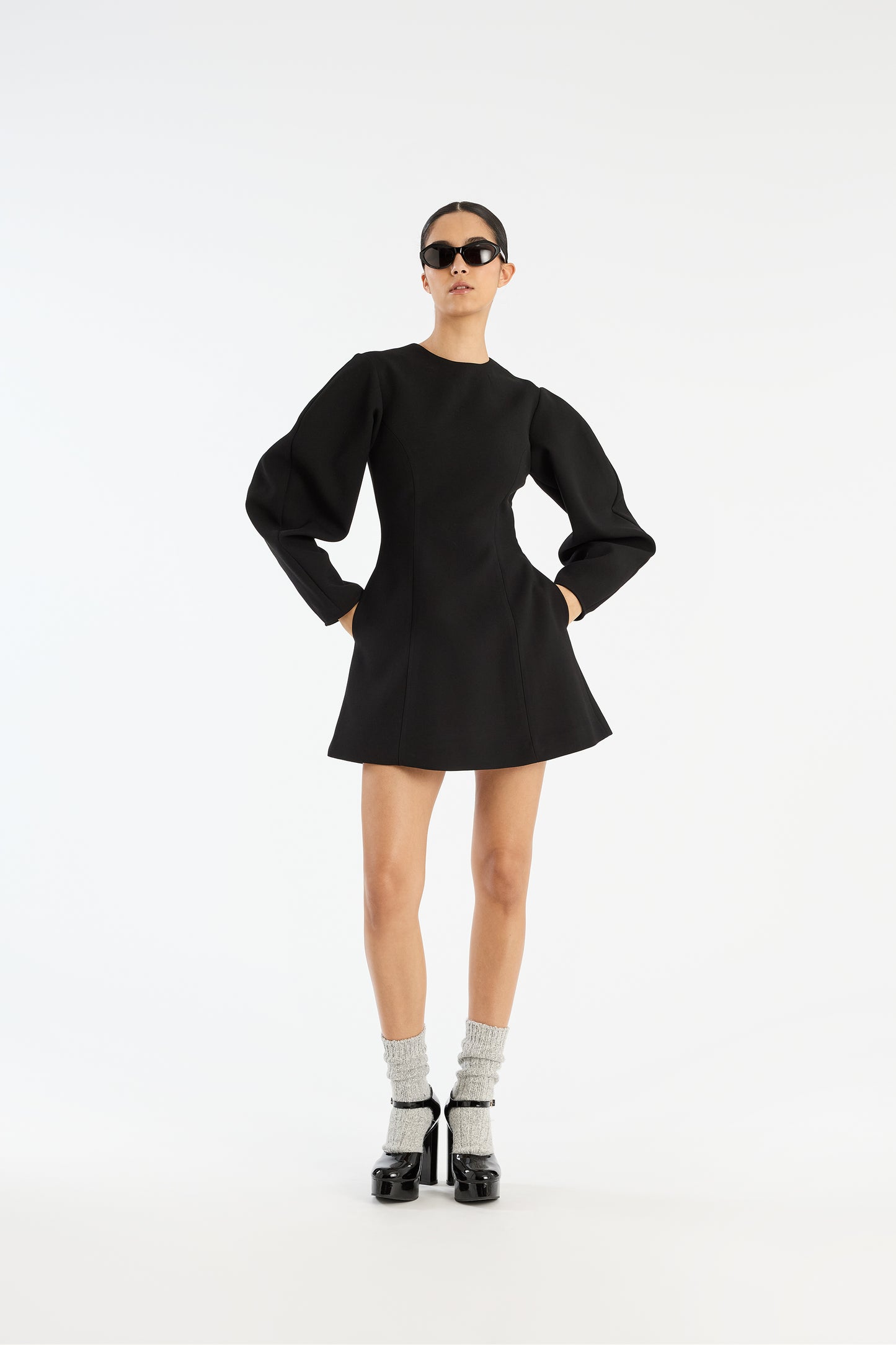 Suiting Flared Mini Dress