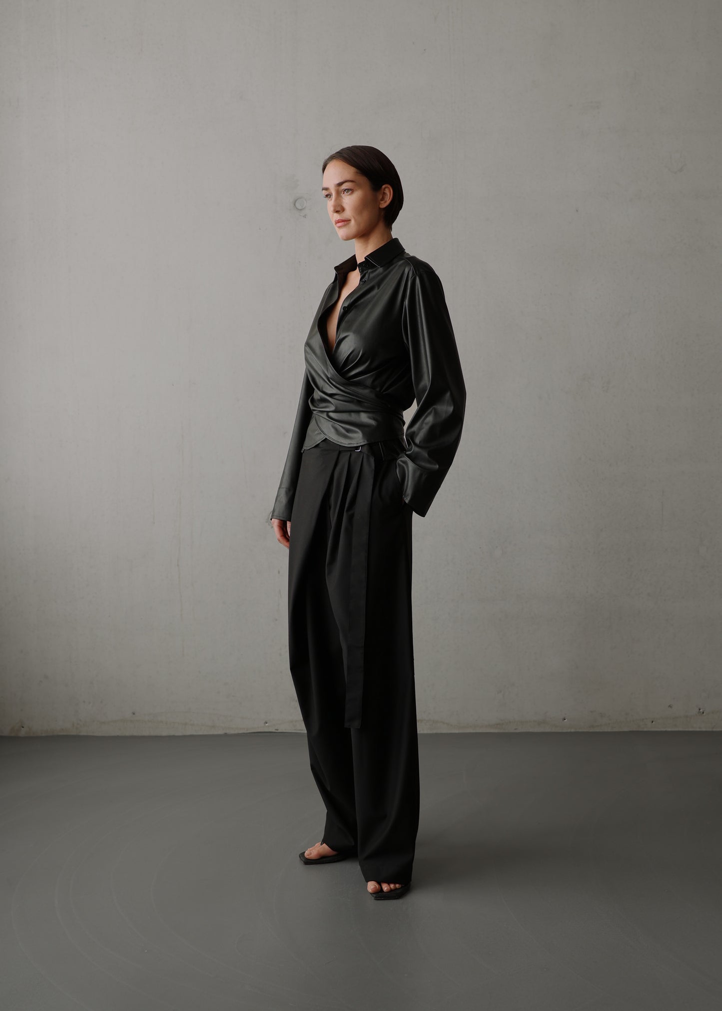 Wickelbluse Frey'CL Black