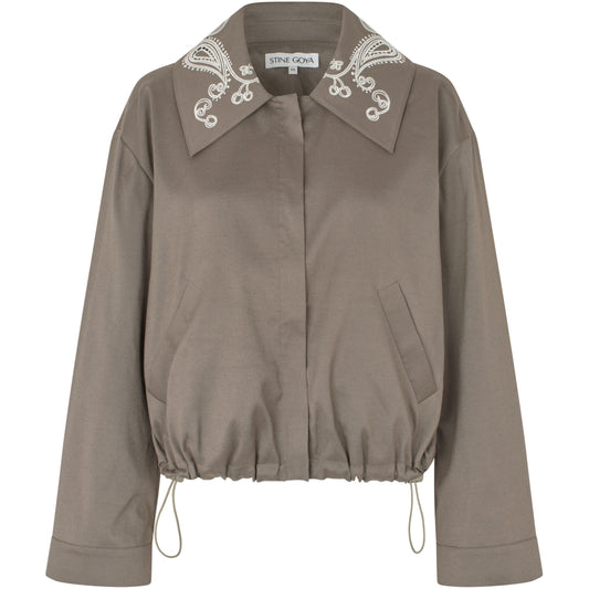 Blouson Eyelet Bomber Cherrys On A Paisley