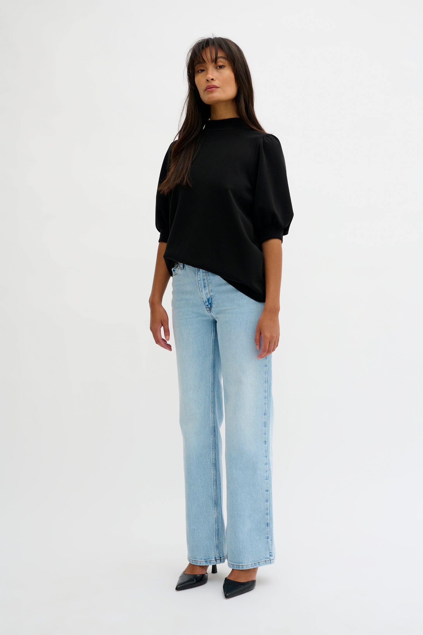 Puff Blouse Black