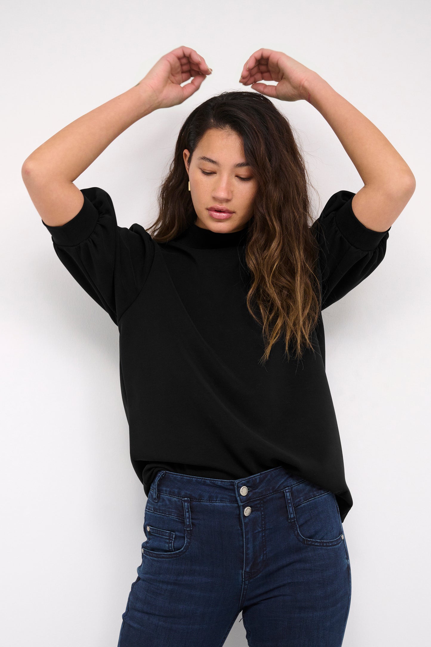 Puff Blouse Black