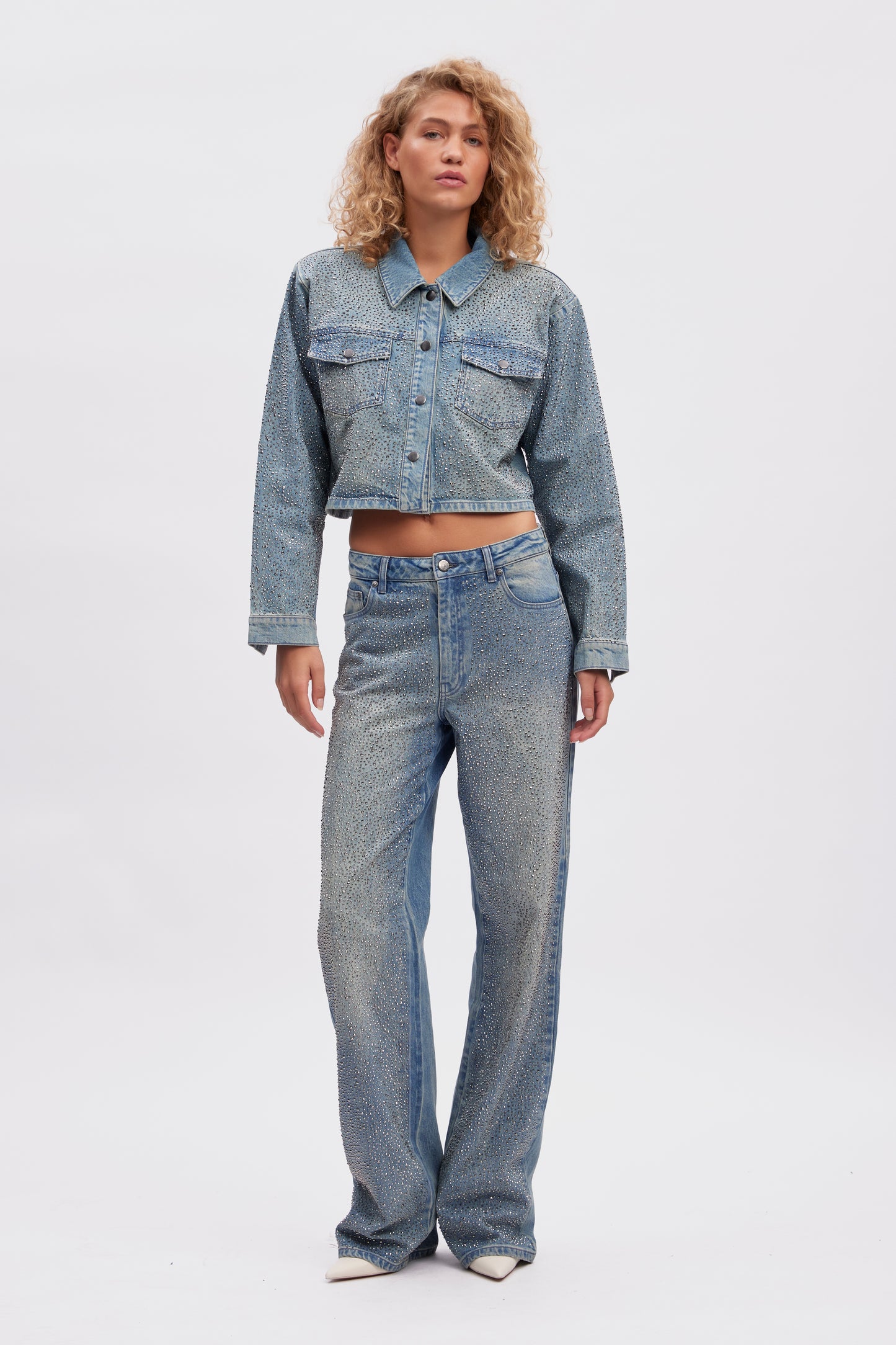 Jeans ZorahGZ Glitzer Mid Blue Washed