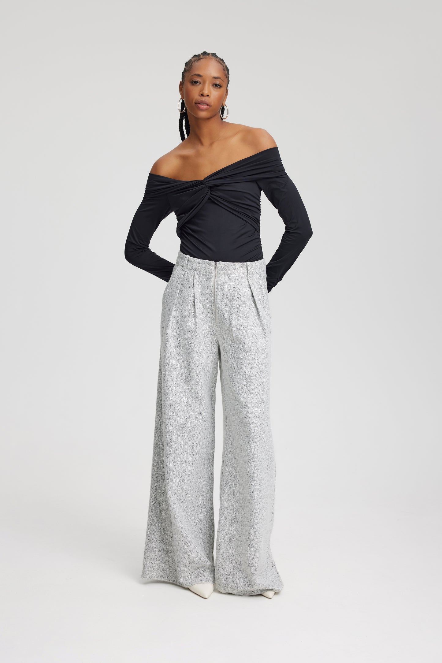Off Shoulder Bluse InaraGZ black