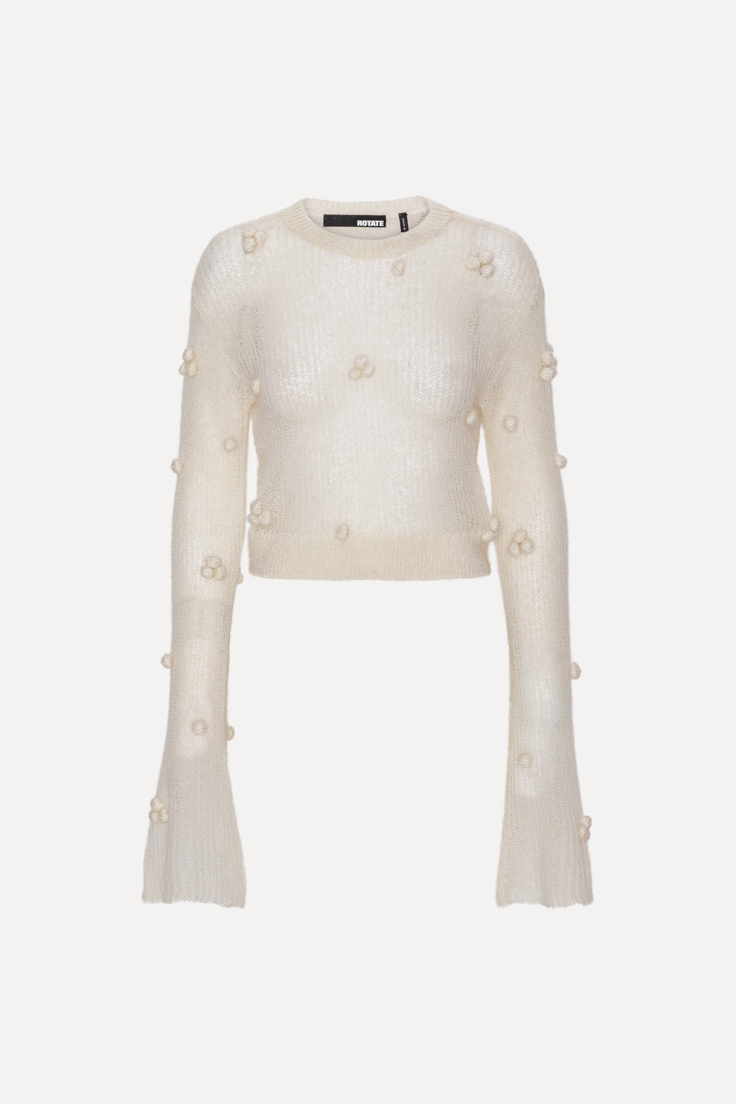 Light Knit LS Sweater Egret