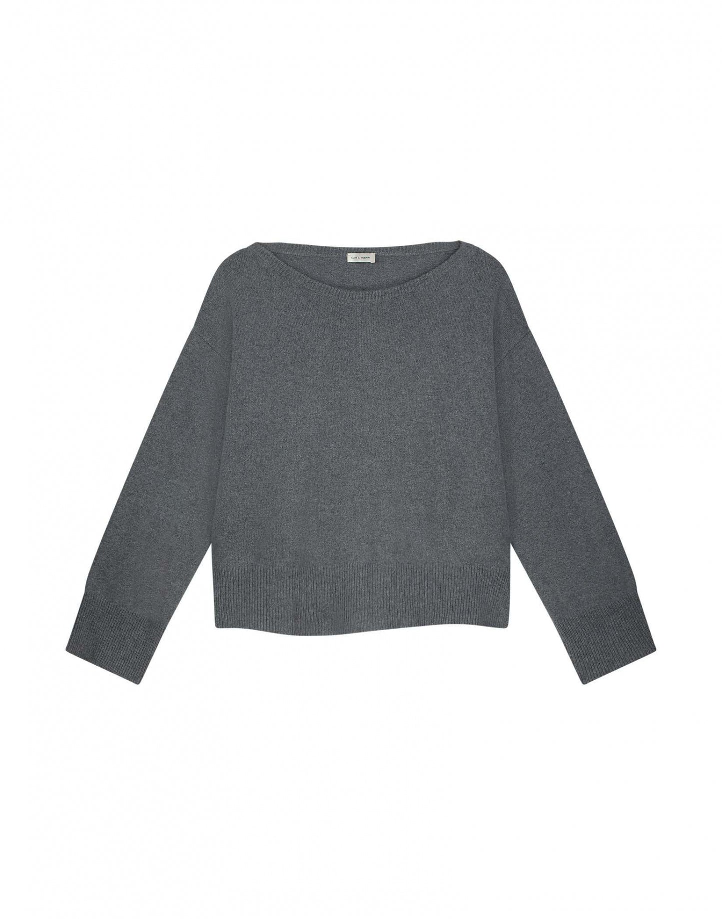 Off Shoulder Knit Yoki'CL Grey Melee