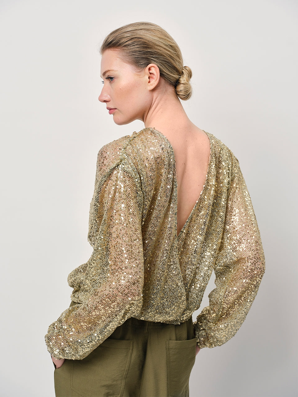Cardigan Sequins CrazyaboutD6 Sunlit Grass