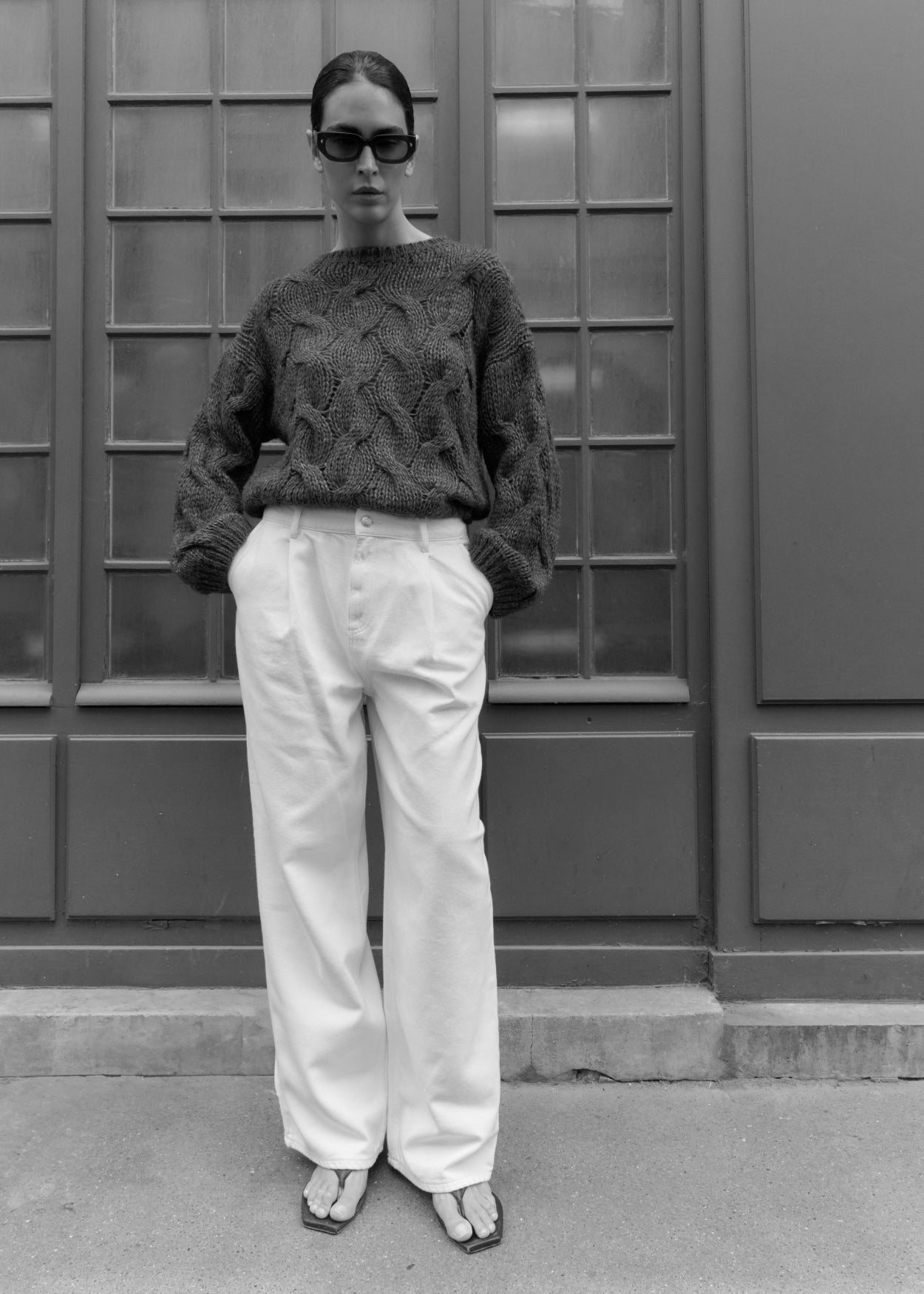Strickpullover Kae'CL Dark Grey Melee