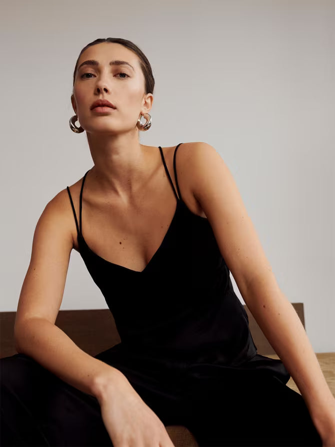 Satin-Singlet-Top Dante6 Black