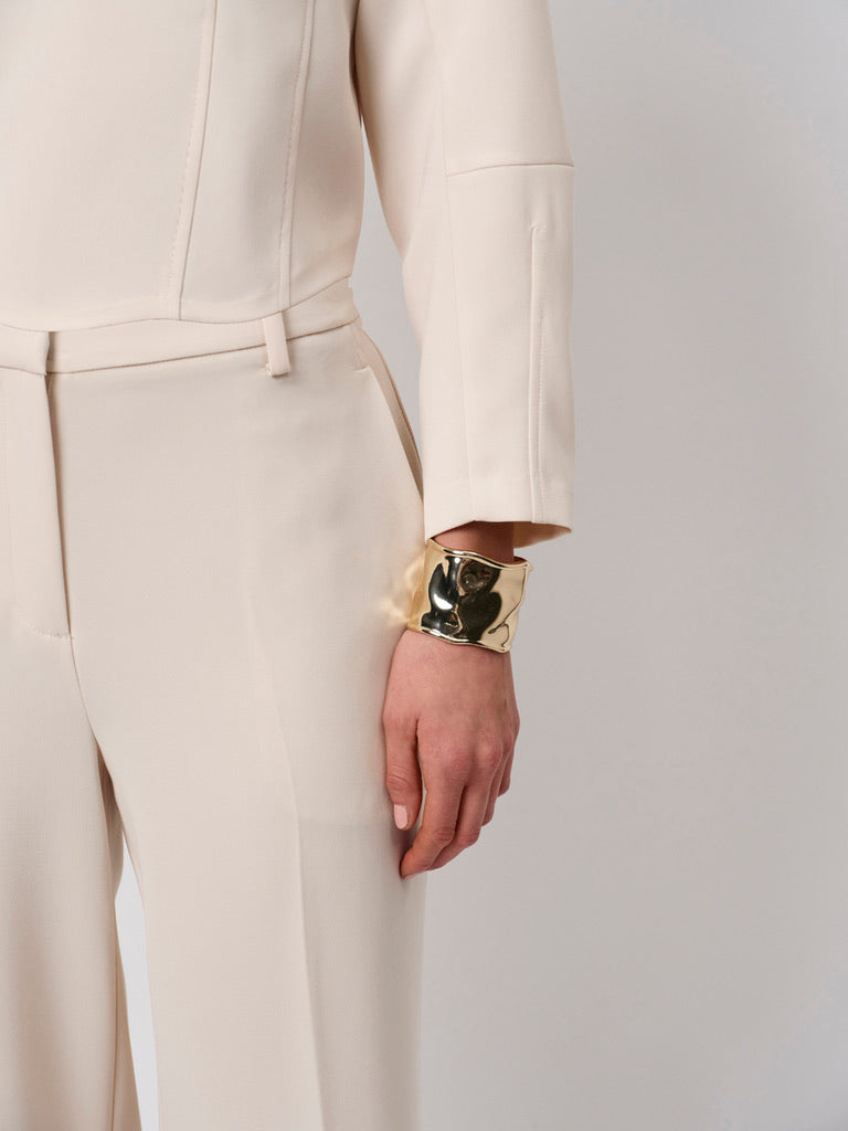 Gerade Geschnittene Hose Cream