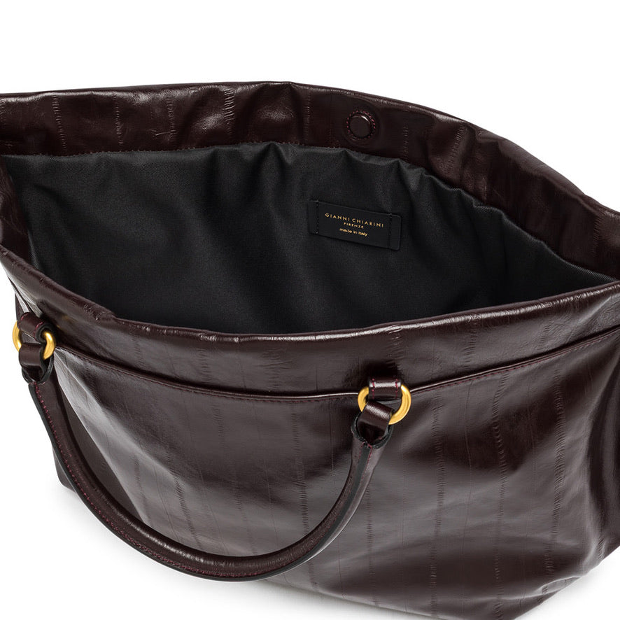 Handtasche Gianni Chiarini Morgana Eel Antique Ruby
