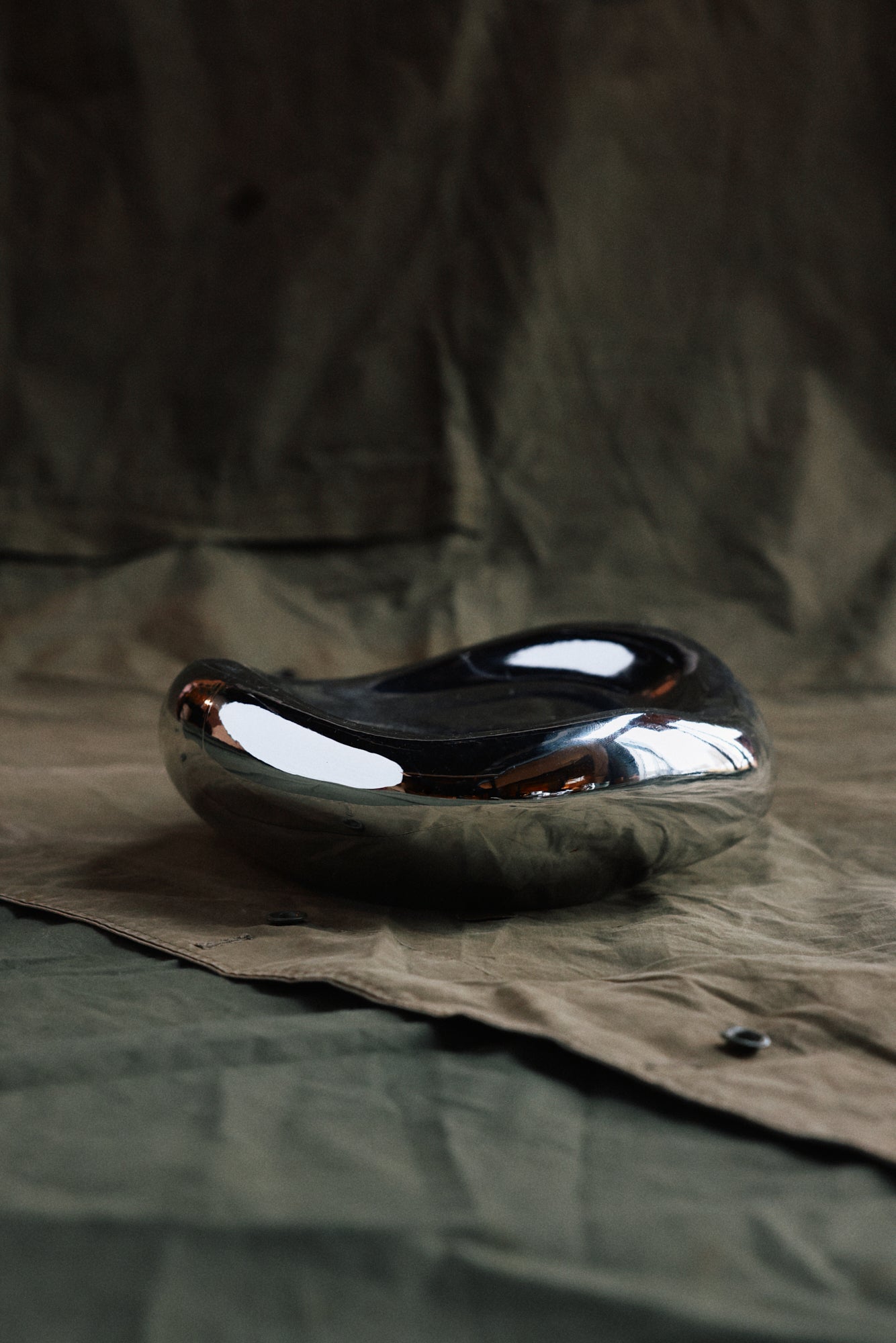 Bowl Gleam Glass Chrome