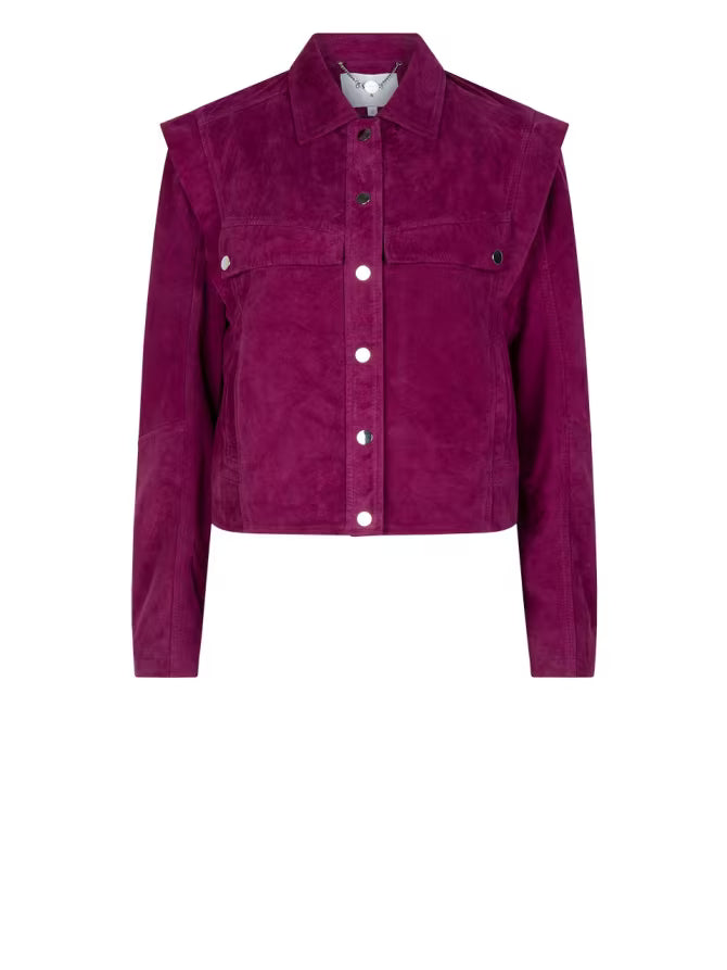 Lederjacke Suede Grape