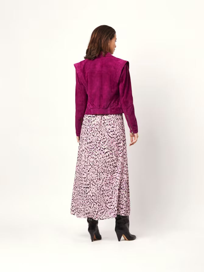 Lederjacke Suede Grape