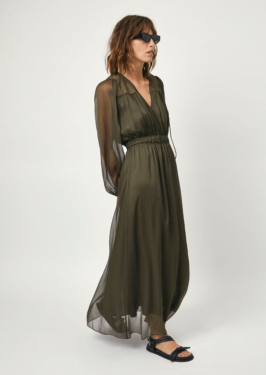 Boho Dress D6Ablosute Utility Green