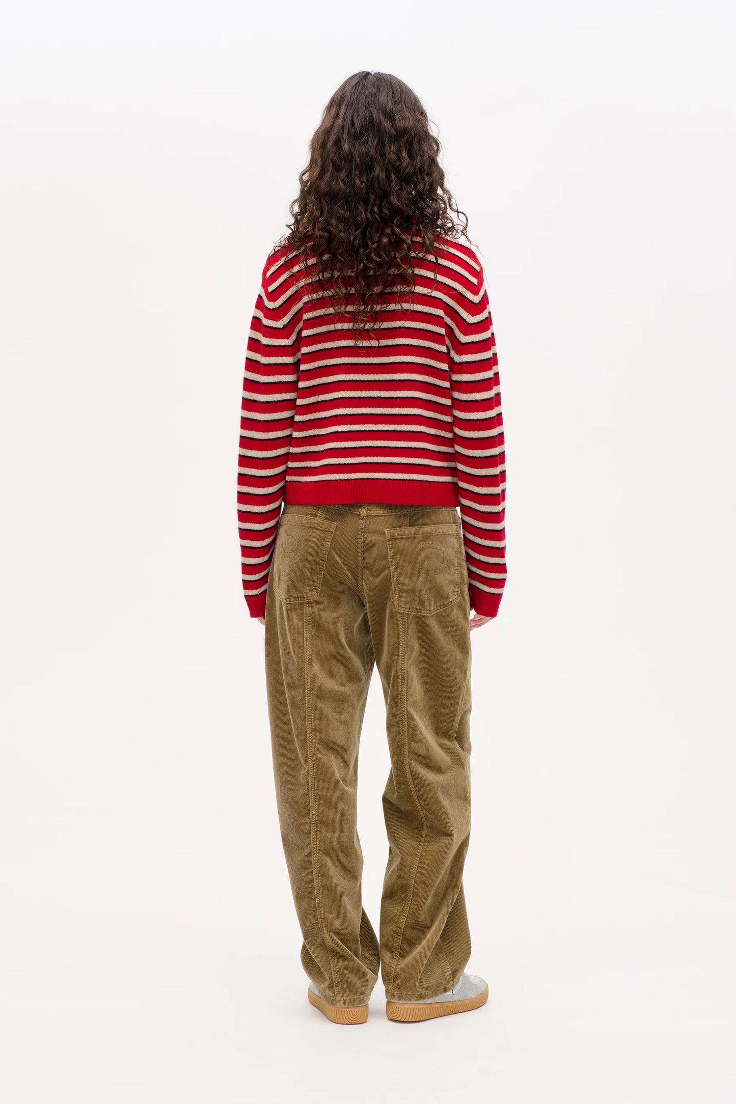Polo Strickpullover Stripes