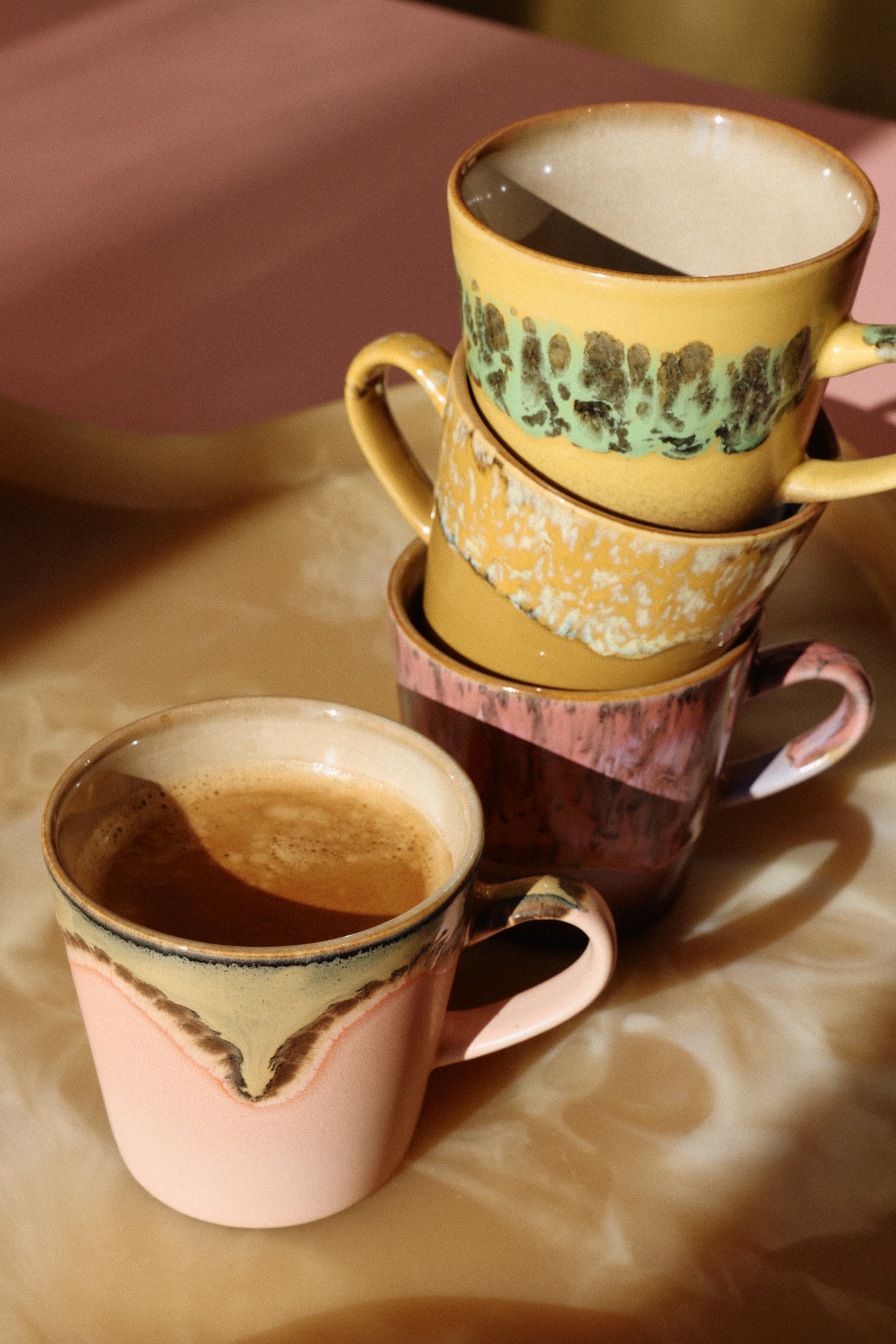 HKLiving Cappuccino Mugs Set of 4 Radiant