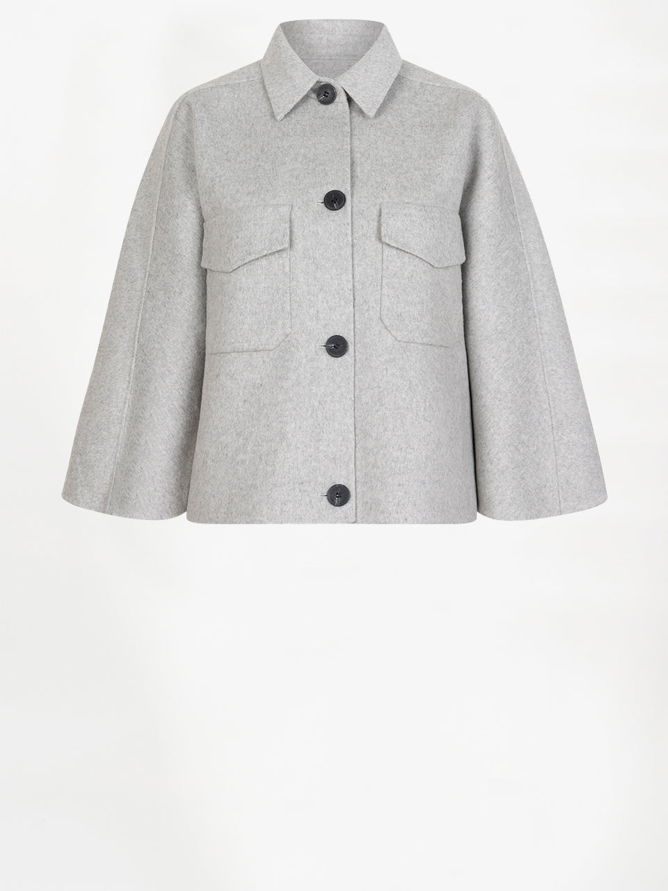 Wollcape-Jacke Dante6-Blinx Grau