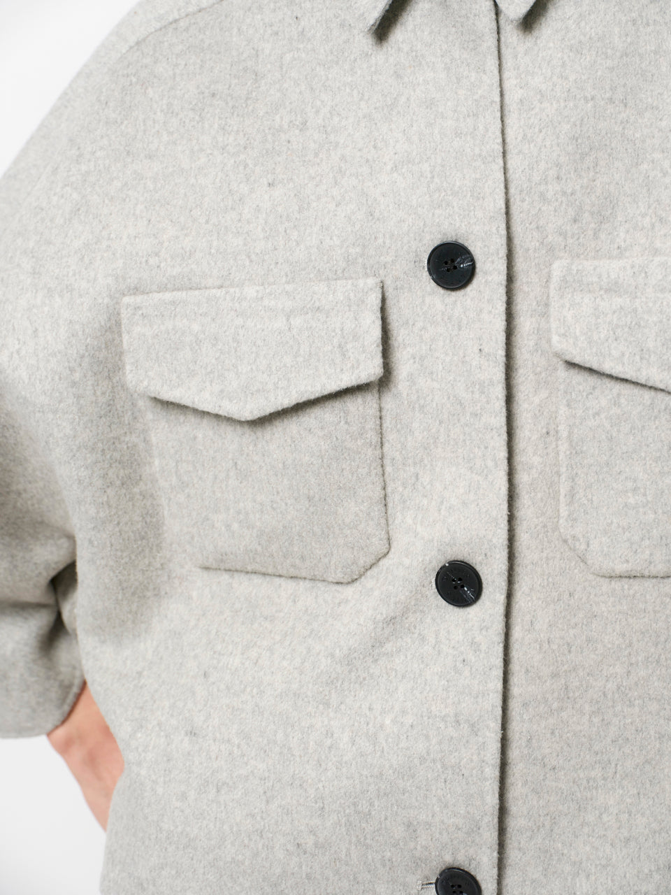 Wollcape-Jacke Dante6-Blinx Grau
