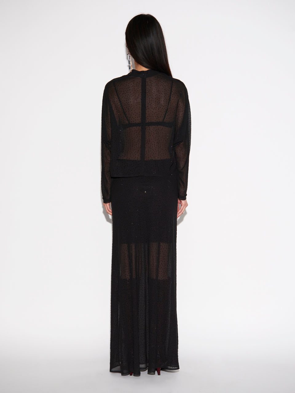 Rhinestone Top Dante6-Biacco Black