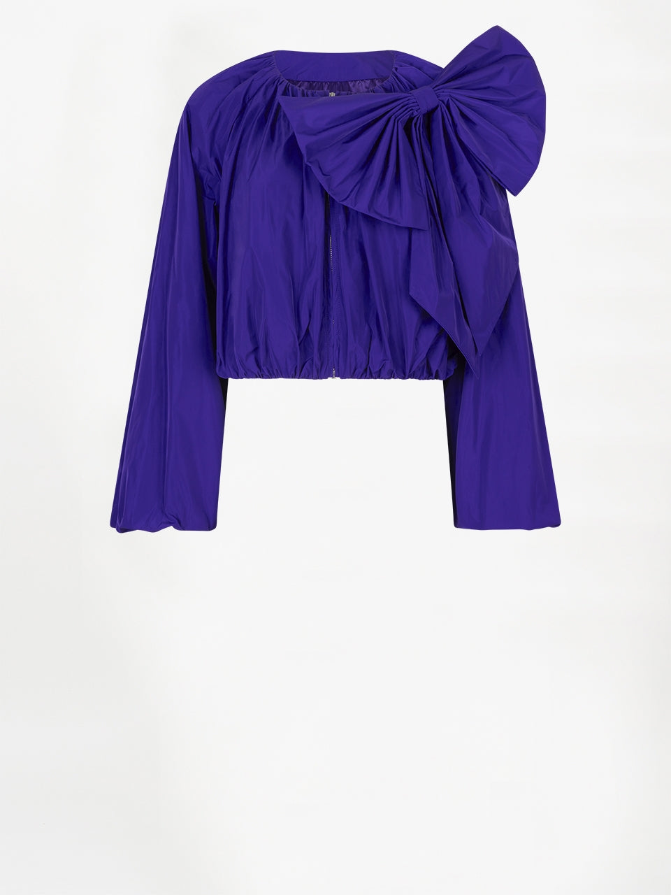 Cropped Bolero Jacke mit abnehmbarer Schleife Purple Eclipse