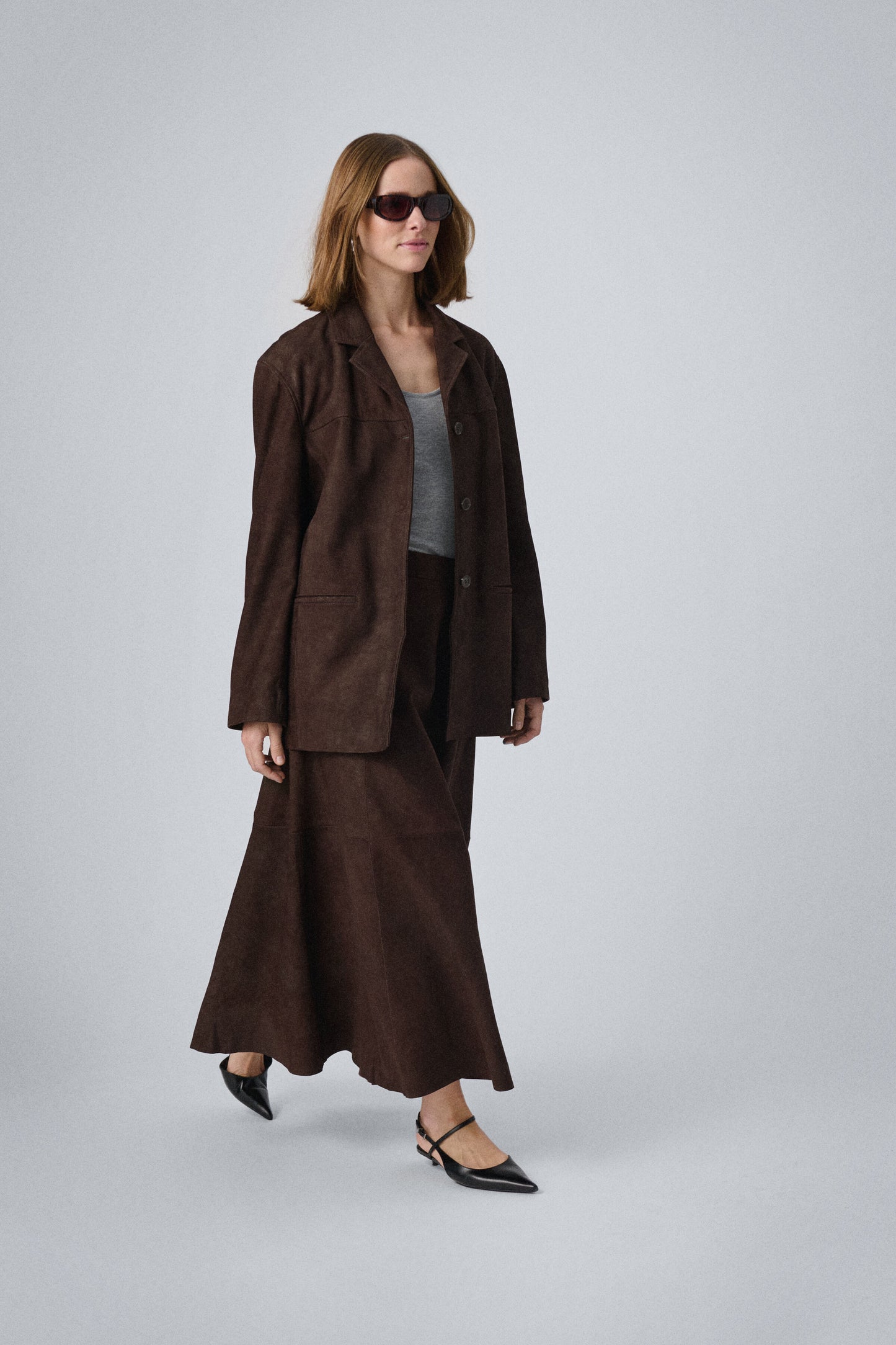 Wildlederrock SLPavati Coffee Bean Brown