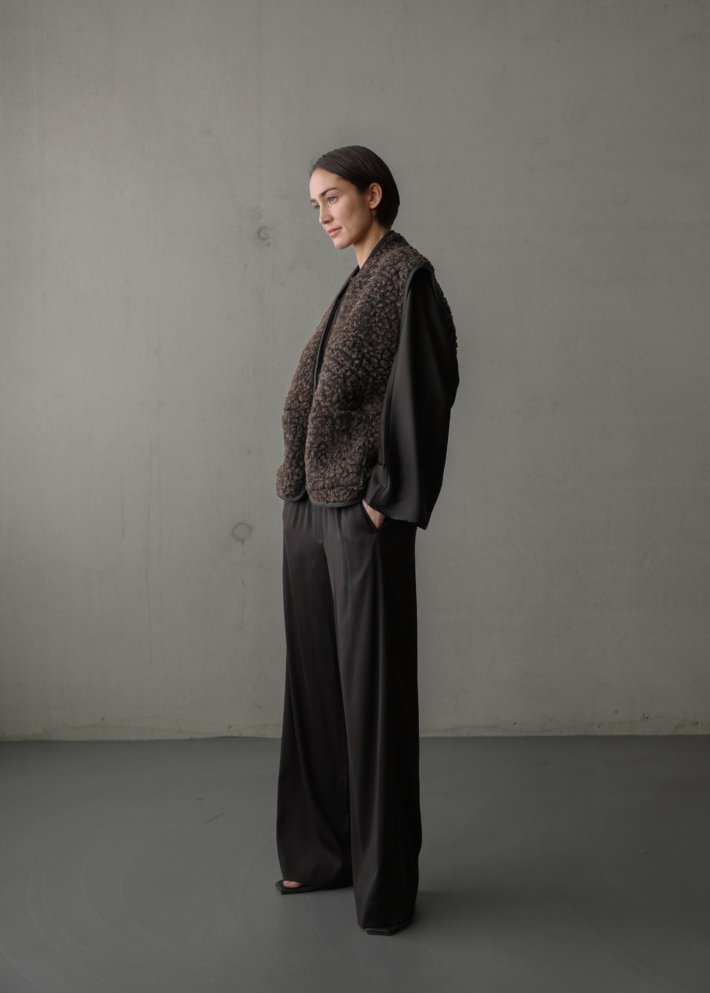 Weite Hose Amari`CL Dark Grey
