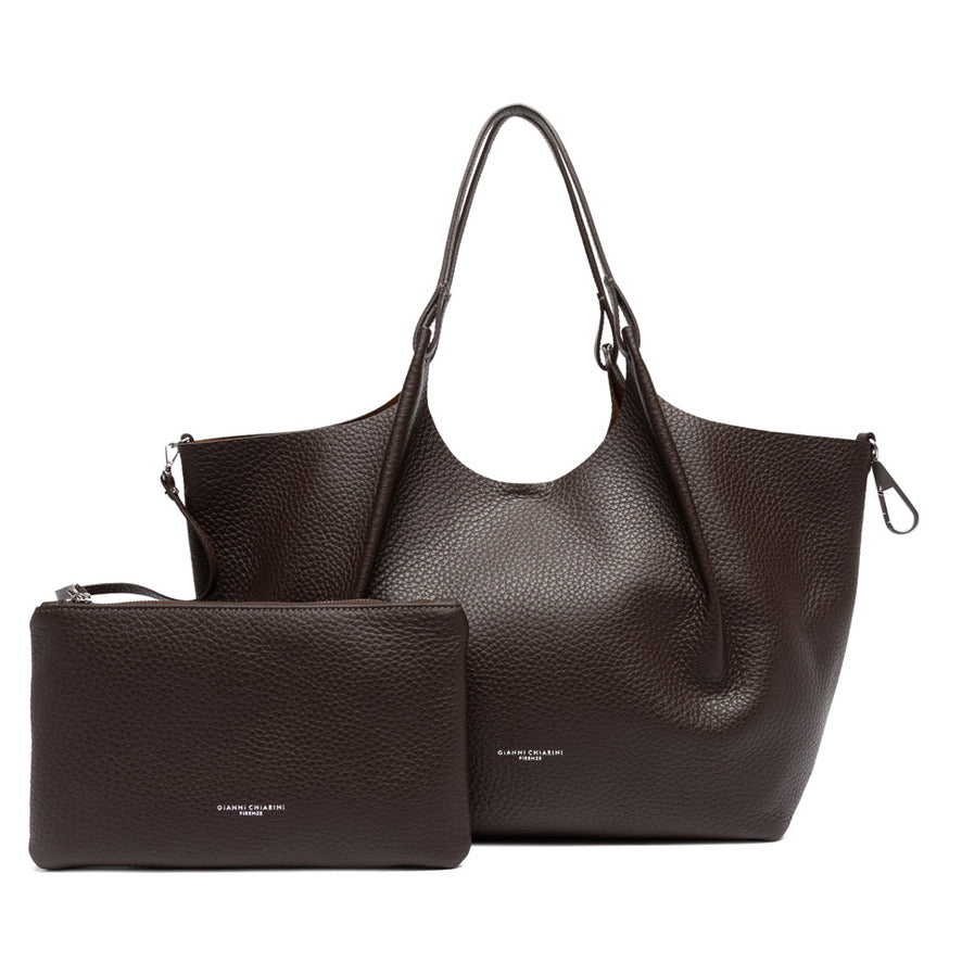 Handbag Gianni Chiarini DuaGC Maxi Lamb Castoro