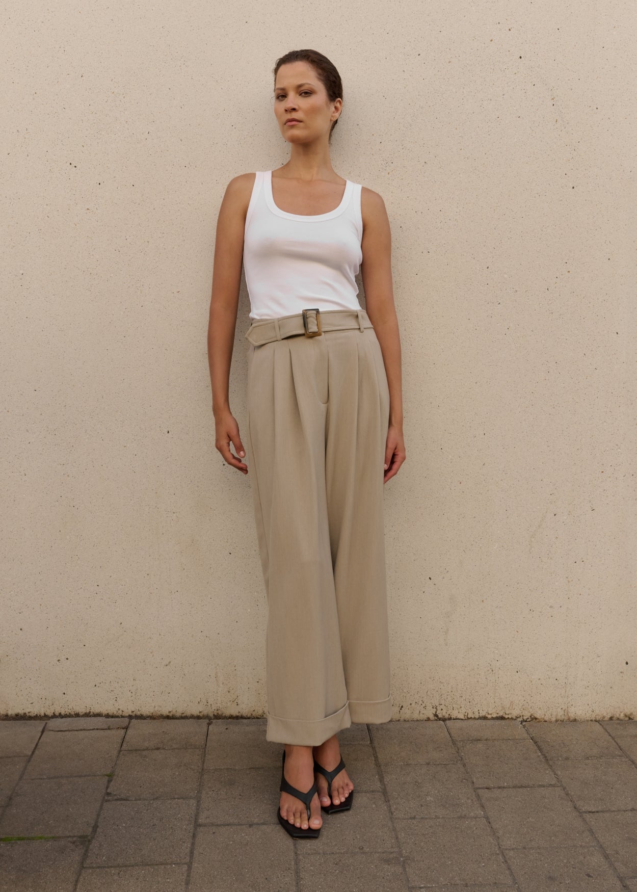 Hose Tahny`CL Green Taupe