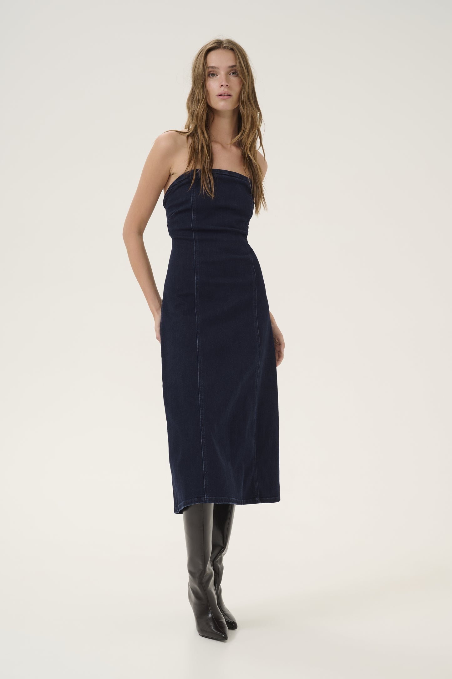 Jeanskleid Midi AyoMW Skinny Fit