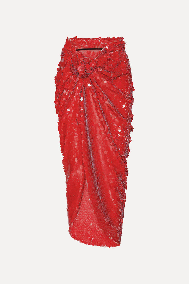 Asymetric Sequin Skirt