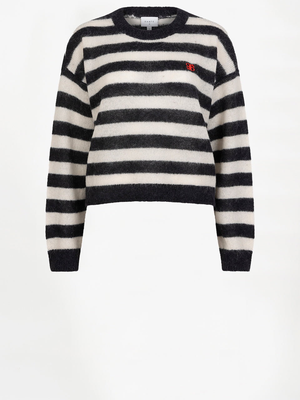 Rundhals-Strick Striped