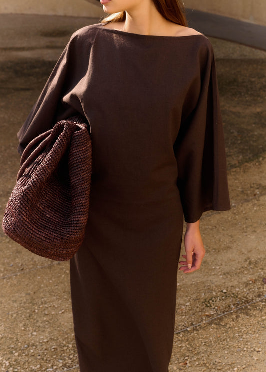 Leinendress Briar`CL Chocolate