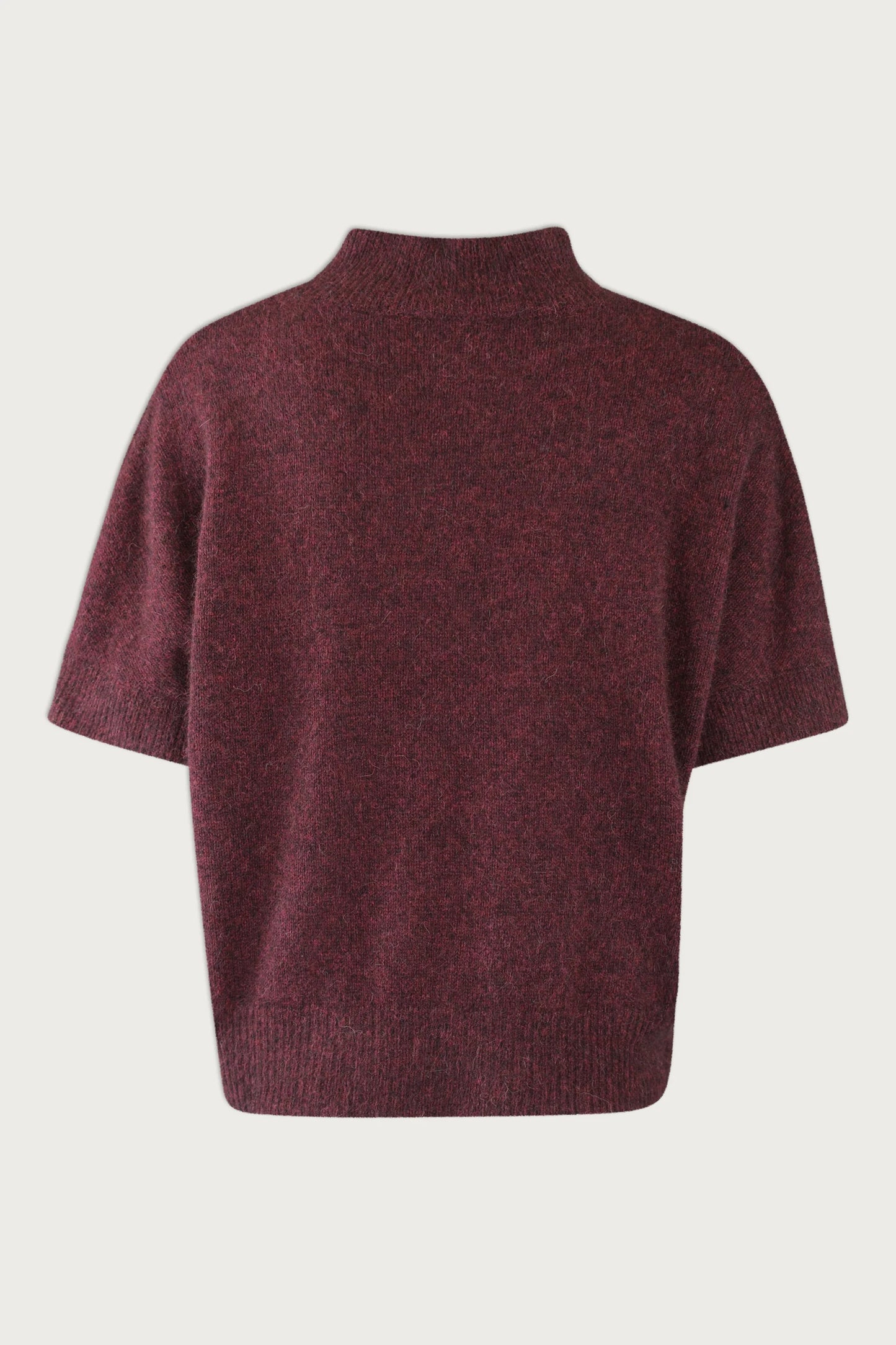 Kurzarm Pullover DoanneSA Red Wine Melange