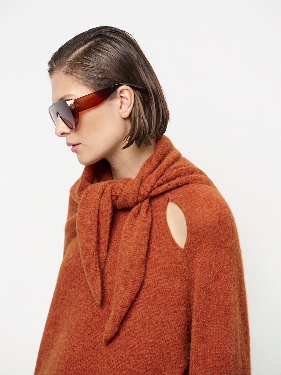 Knitted Triangular Scarf