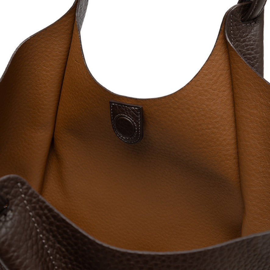 Handbag Gianni Chiarini DuaGC Maxi Lamb Castoro