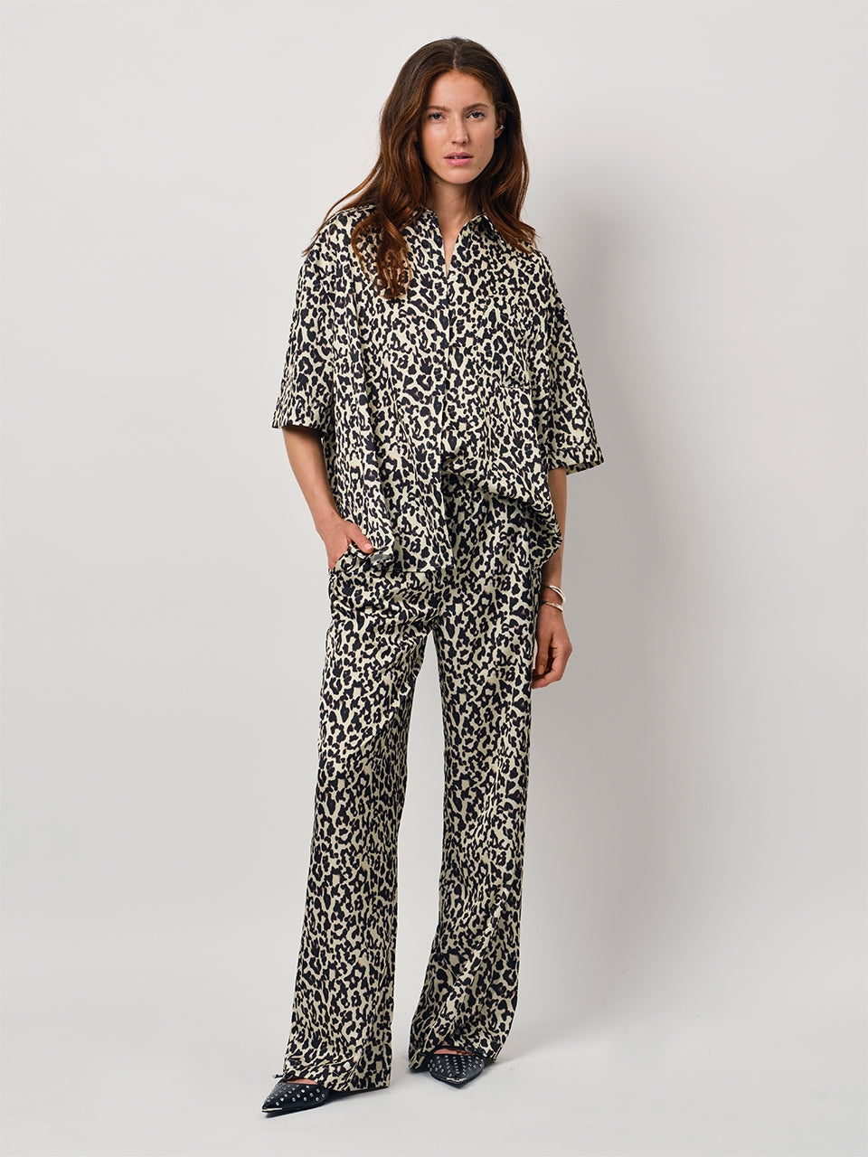 Wide Leg Pants TheoD6 Leopard