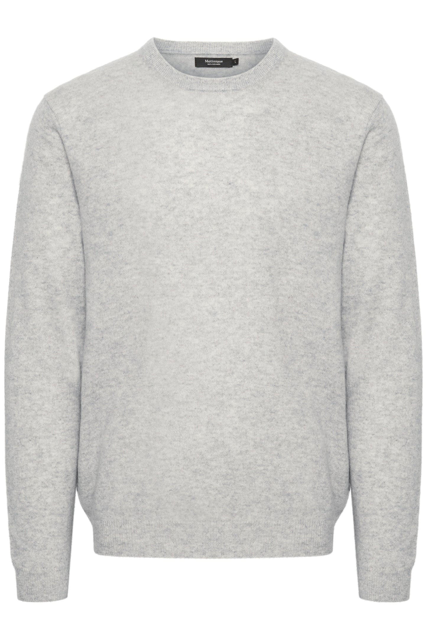 Cashmere Strickpullover Light Grey Melange