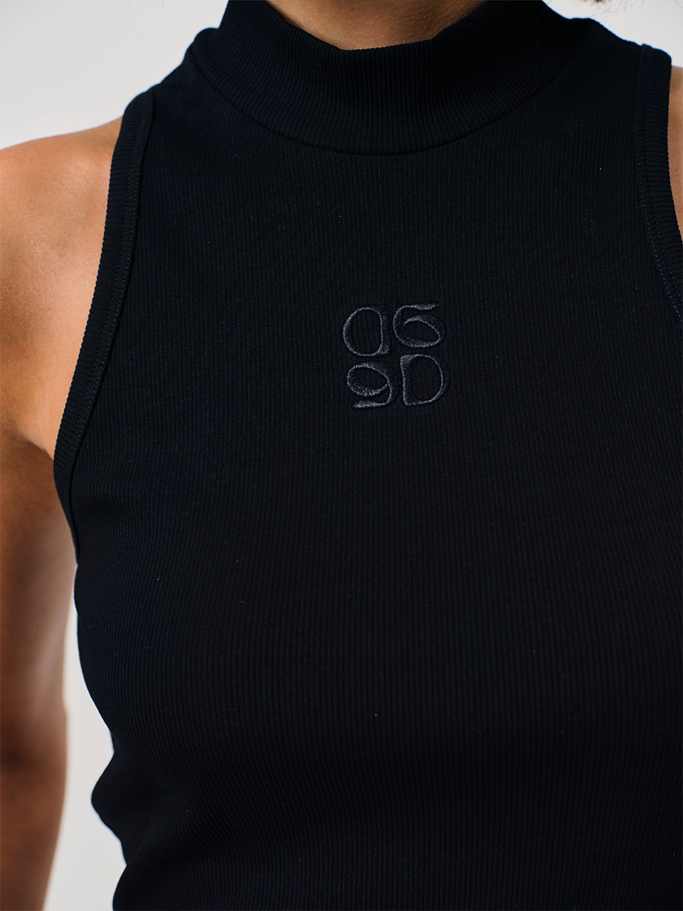 Tanktop Logo Mockneck LakoD6 Black