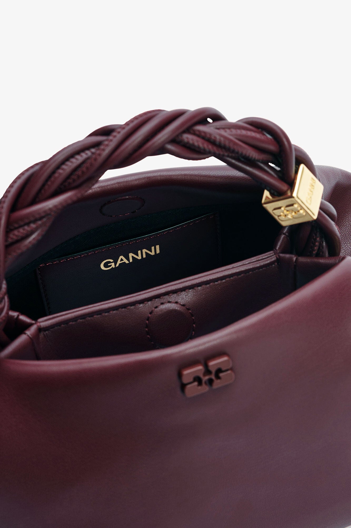 Ganni Bou Bag Small Burghundy