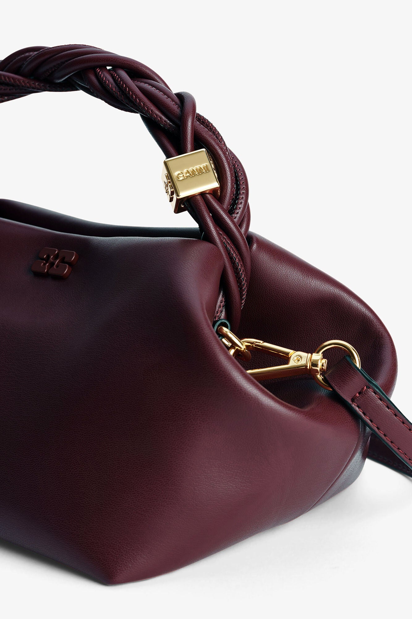 Ganni Bou Bag Small Burghundy