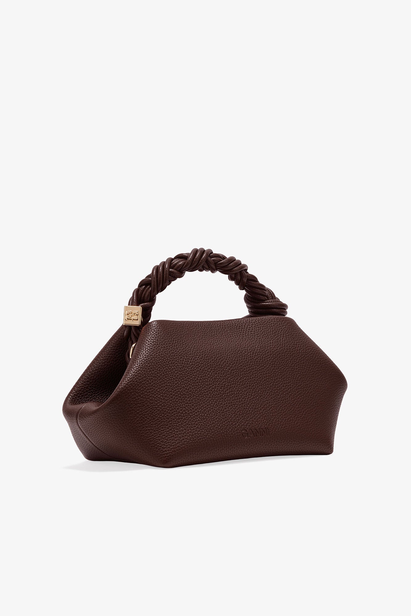 Ganni Bou Bag Small Grained Chicory Coffee