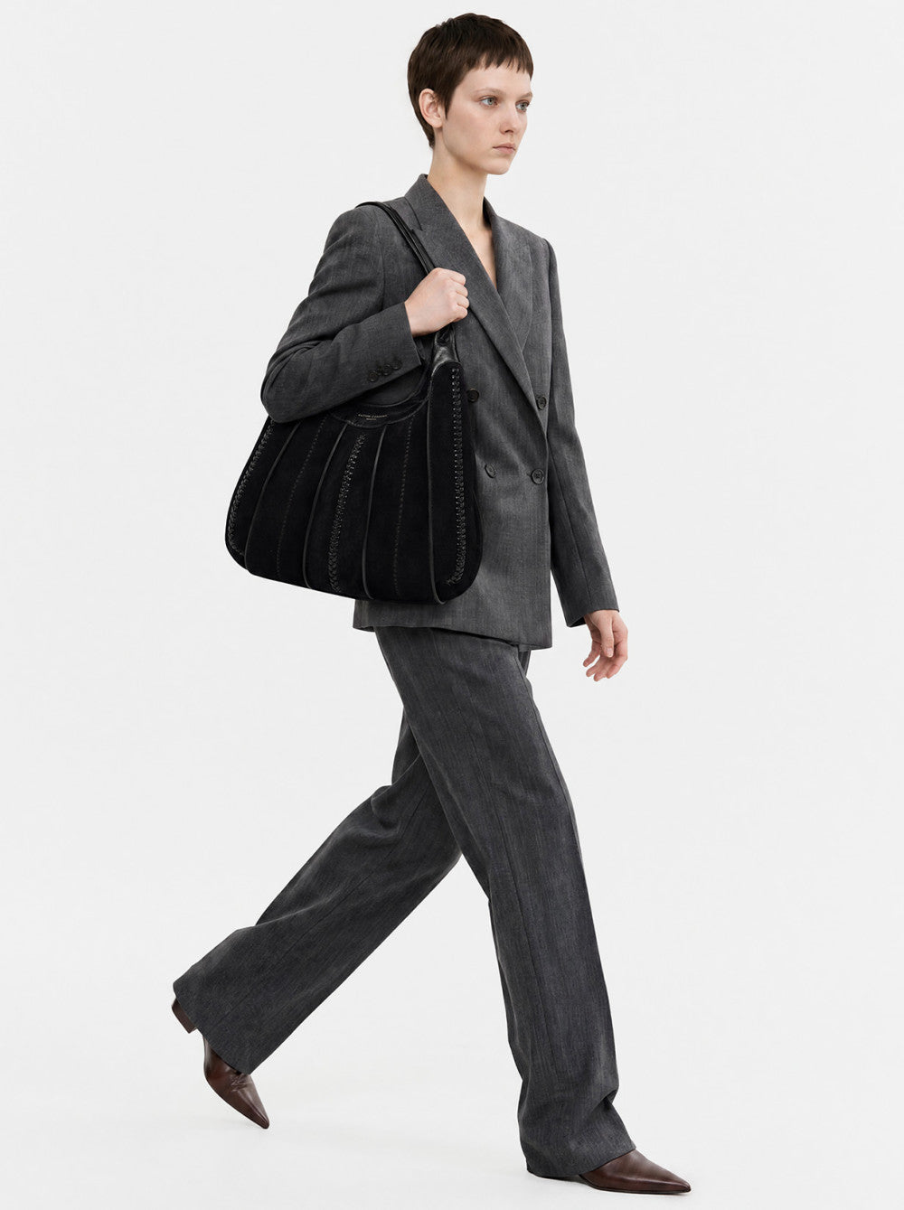 Handtasche Gianni Chiarini DuaGC Maxi Suede Comm-CL Ralph Nero