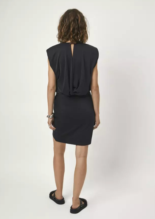 Pleated Skirt Washed Black