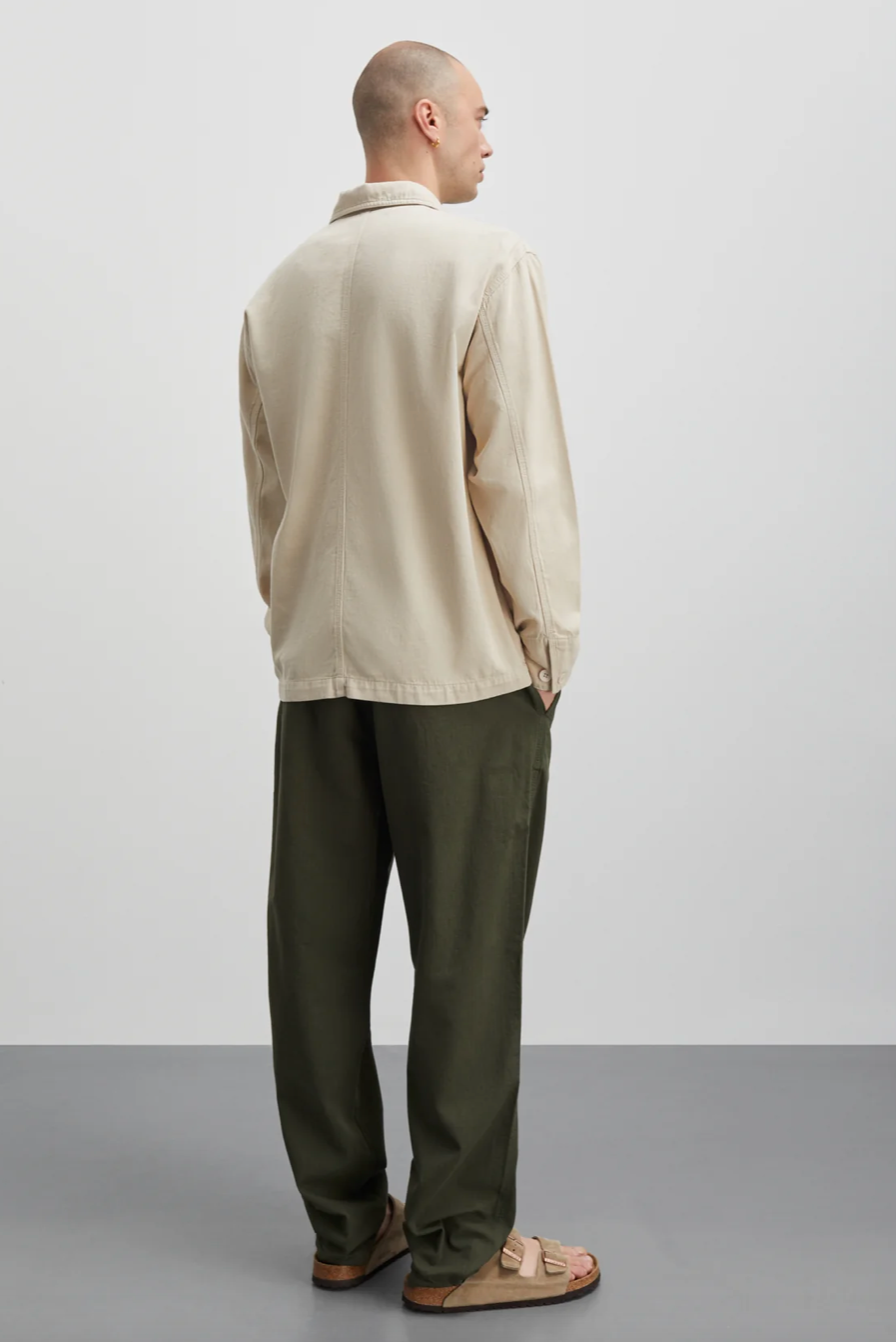 Jacket MNSyron Cotton Linen Core Oatmeal