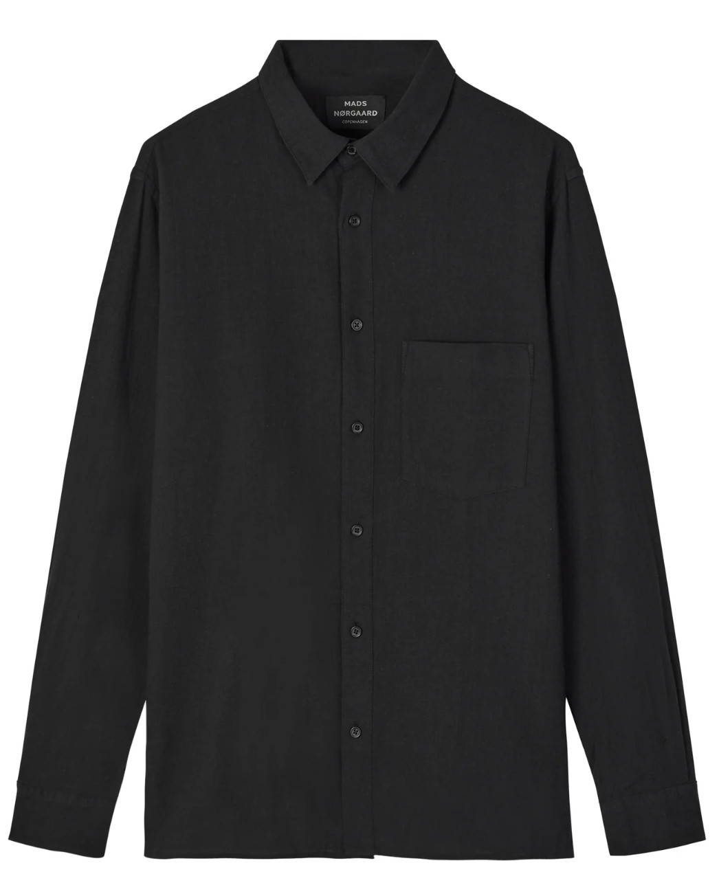 Hemd Cotton Linen MNSune Shirt Black