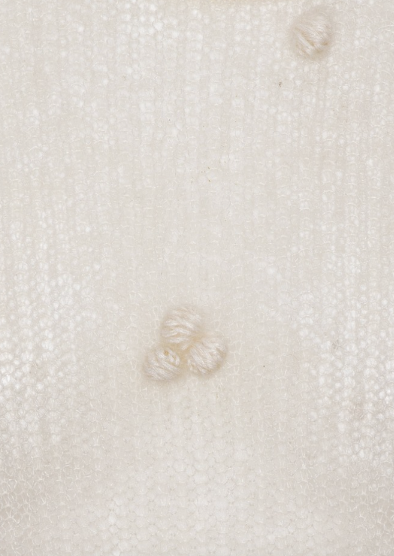 Light Knit LS Sweater Egret